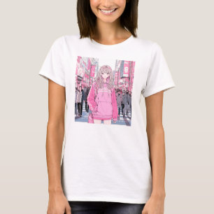 Pretty Pink|寿司娘 Tシャツ GenerativeAI T-shirt