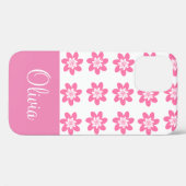 Pretty Pink 花柄 オーダーメイド iPhone ケース Case-Mate iPhoneケース (裏面 (横))