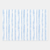 Pretty Pink 青 白 ストライプ プライド シャワー ラッピングペーパーシート (正面2)