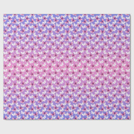 Pretty Pink and White Butterfly Round Pillow  ラッピングペーパー