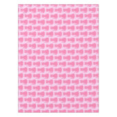 Pretty Pink Baby Girl Cat Patterned テーブルクロス (正面)