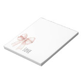 Pretty Pink Bow ノートパッド (回転)