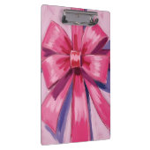Pretty Pink Bow Ribbon Watercolor クリップボード (右)
