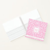 Pretty Pink Bubbles Monogram Square ノートブック (内部)