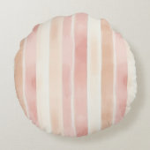 Pretty Pink Butterflies Baby Shower ラウンドクッション (裏面)