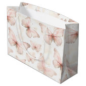 Pretty Pink Butterflies Birthday ラージペーパーバッグ (裏面アングル)