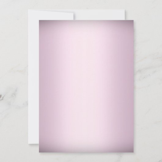 Pretty Pink Butterfly & Cross Baptism Invite 招待状 (裏面)