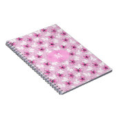 Pretty Pink Butterfly Kawaii Spiral Notebook ノートブック (右側)