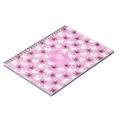 Pretty Pink Butterfly Kawaii Spiral Notebook ノートブック (左側)