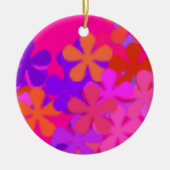 Pretty Pink Daisy >ラウンドオーナメント セラミックオーナメント (正面)