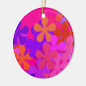 Pretty Pink Daisy >ラウンドオーナメント セラミックオーナメント (左)