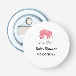 Pretty Pink Elephant オリジナルベビーシャワー 栓抜き