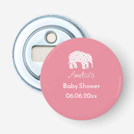 Pretty Pink Elephant オリジナルベビーシャワー 栓抜き