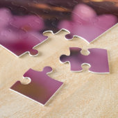 Pretty Pink Elven Fairy & Dragon  ジグソーパズル (側面)