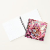 Pretty Pink Elven Fairy & Dragon Personalized ノートブック (内部)