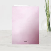 Pretty Pink Floral Get Well Soon Personalized Card カード (裏面)
