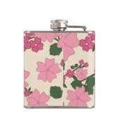Pretty Pink Floral Pattern フラスク (裏面)