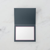 Pretty Pink Floral Thank You Botanical Flowers カード (内部)