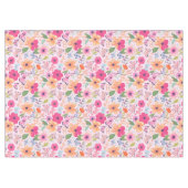 Pretty Pink Flower Garden テーブルクロス (正面(横))