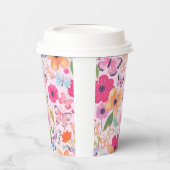 Pretty Pink Flower Garden 紙コップ (左)