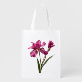 Pretty Pink Flower Reusable Grocery Bag エコバッグ