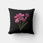 Pretty Pink Flower Throw Pillow クッション (正面)