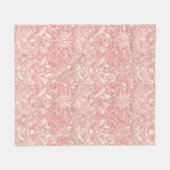 Pretty Pink French Parisian Design フリースブランケット (正面(横))