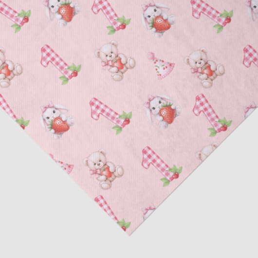 Pretty Pink Gingham, Bunnies and Bears! 薄葉紙 (詳細)