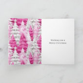 Pretty Pink Glam Christmas Ornament カード (内部)