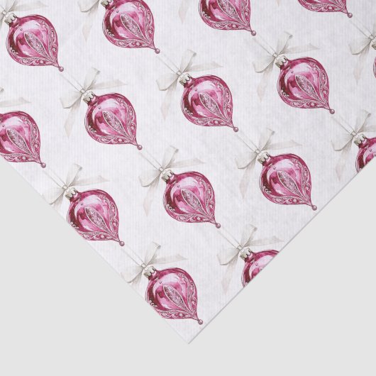 Pretty Pink Glam Christmas Ornaments 薄葉紙 (詳細)