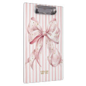 Pretty Pink Gold Confetti Bow  クリップボード (右)