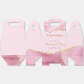 Pretty Pink Gold Retirement Party Customized フェイバーボックス (見開き)