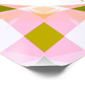 Pretty Pink Green Stay Wild Star Child Fun Nursery ポスター (コーナー)