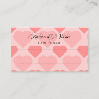 Pretty Pink heart Enclosure Card エンクロージャーカード