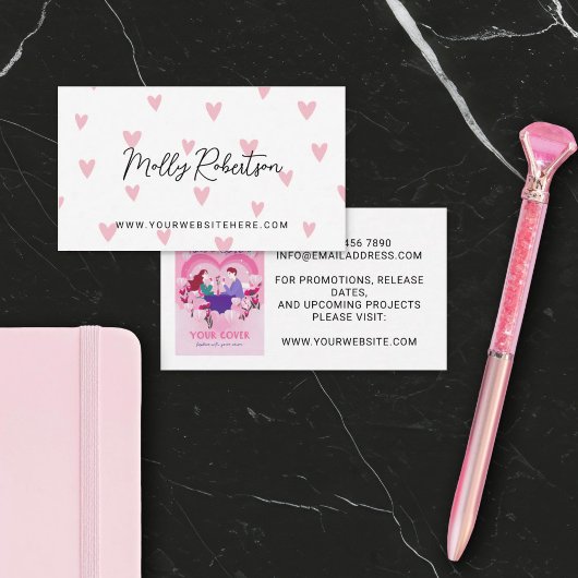 Pretty Pink Hearts Romance 著者 ライター 名刺