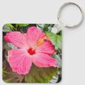 Pretty Pink Hibiscus キーホルダー (裏面)
