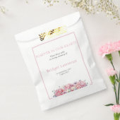 Pretty Pink Hydrangea Funeral Seed Packet フェイバーバッグ (封をした状態)