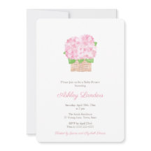 Pretty Pink Hydrangea Girl Baby Shower