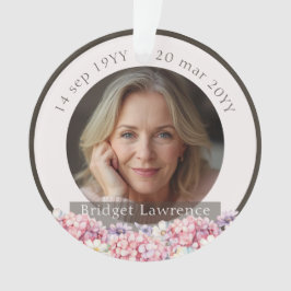 Pretty Pink Hydrangea Remembrance Memorial オーナメント