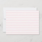 Pretty Pink Hydrangeas ベビーシャワーからのメッセージカード サンキューカード (裏面)