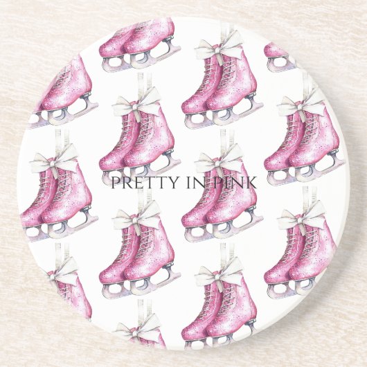 Pretty Pink Ice Skates コースター (正面)