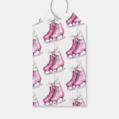 Pretty Pink Ice Skates Birthday ギフトタグ (裏面)