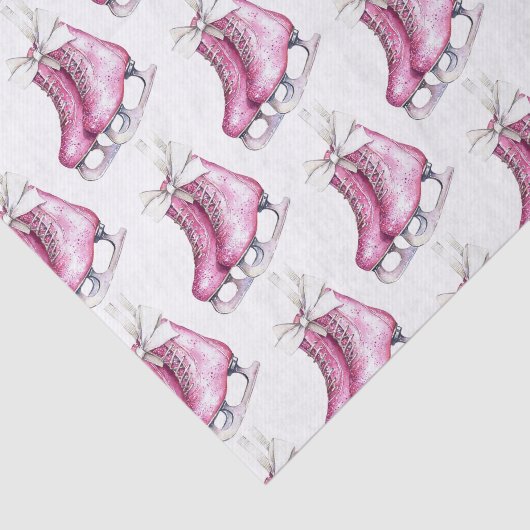Pretty Pink Ice Skates Christmas 薄葉紙 (詳細)