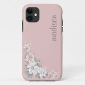 Pretty Pink & Ivory Roses 花束 Case-Mate iPhoneケース (裏面)