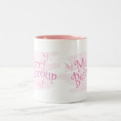 Pretty Pink "Merci Beaucoup" Thank You Gift Mug ツートーンマグカップ (中央)