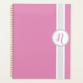 Pretty Pink Monogram Planner プランナー手帳 (正面)