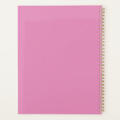 Pretty Pink Monogram Planner プランナー手帳 (裏面)