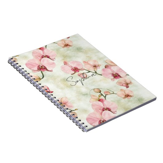 Pretty Pink Orchids ノートブック (右側)