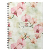 Pretty Pink Orchids ノートブック (正面)