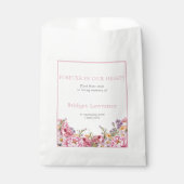 Pretty Pink Peonies Funeral Seed Packet フェイバーバッグ (正面)